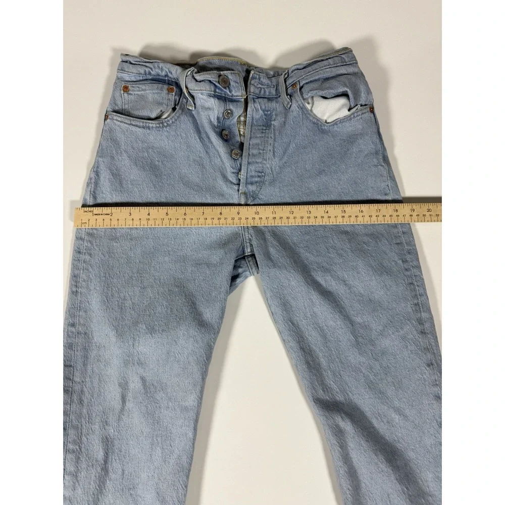 Levi's 501 29x26 Original Fit Jeans Men's Button Fly Light Wash Denim USA Iconic